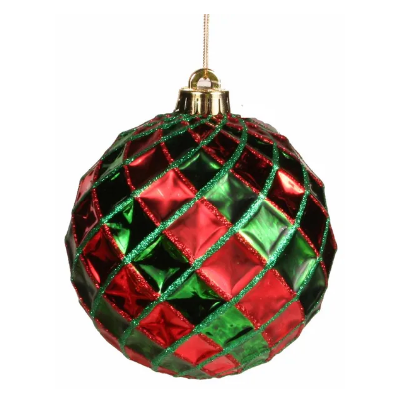 130Mm Indented Diamond Ball (Red/Green)