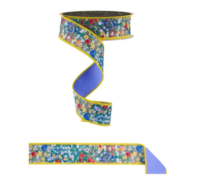 1.5" x 10yd Wildflower Field/Fused