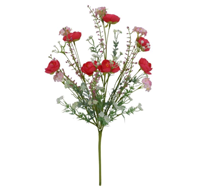 21.5" Ranunculus Mixed (Beauty/Pink)