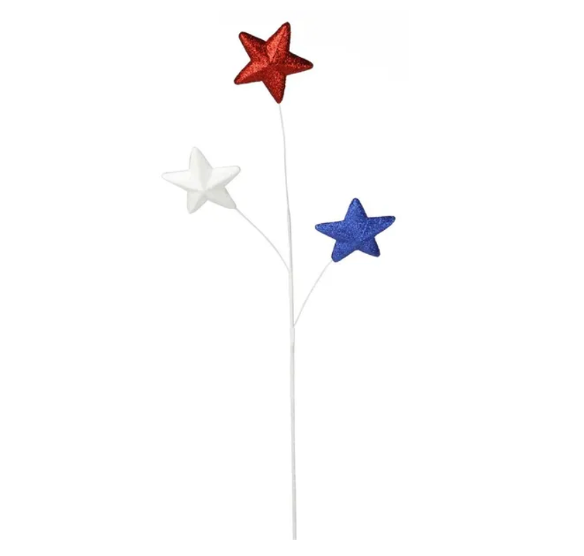 29.5"L Glittered Solid Star Spray