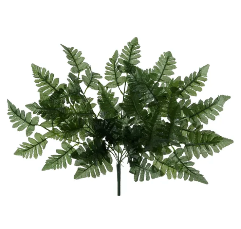 17.5" Pull Apart Leather Leaf Bush