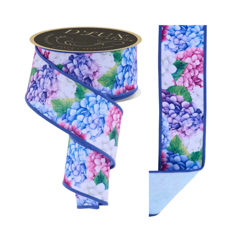 2.5" x 10yd Hydrangeas/Fused