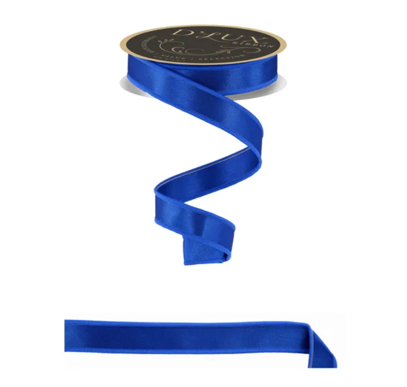 7/8" x 10yd Satin Fused (Royal Blue)