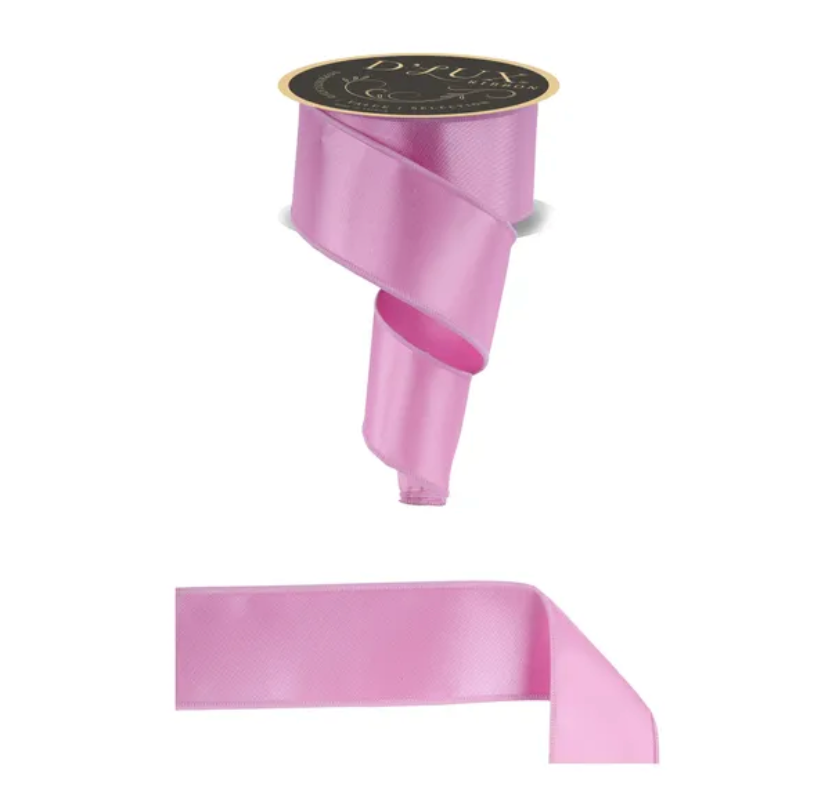 2.5" x 10yd Satin Fused (Bright Pink)