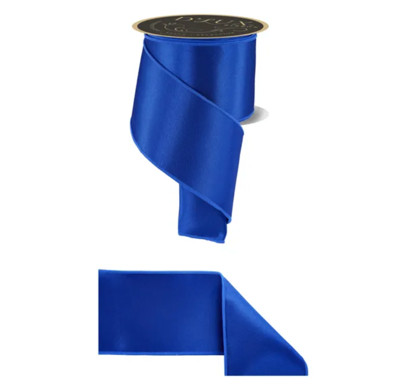 4" x 10yd Satin Fused (Royal Blue)