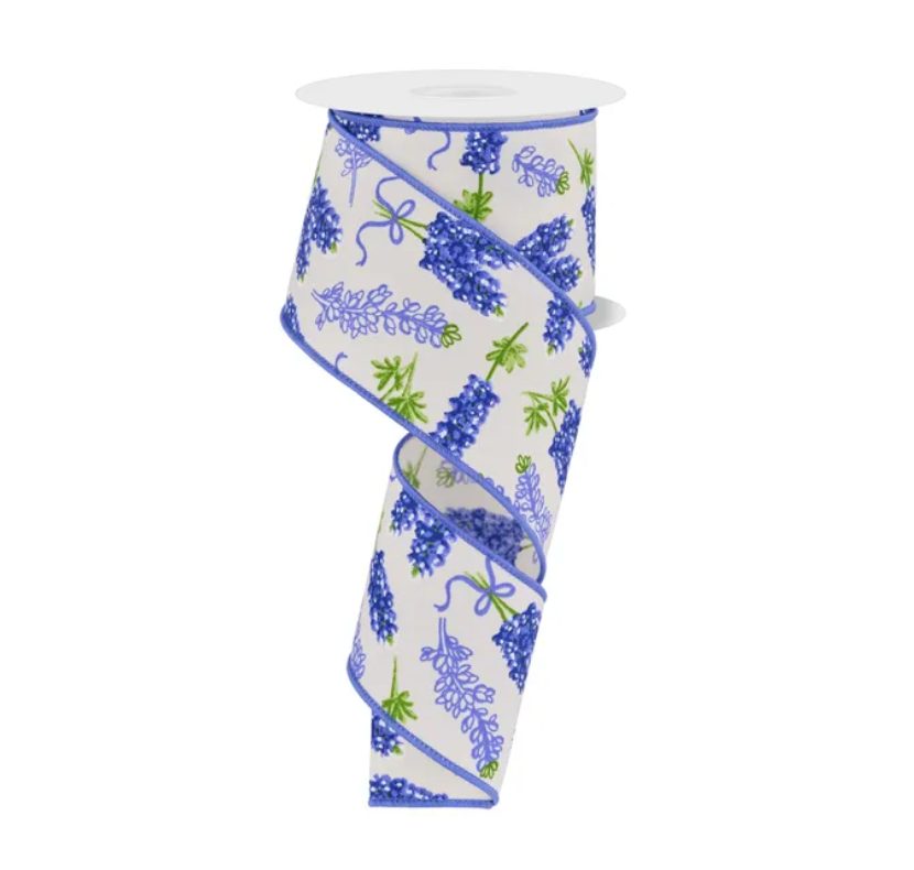 2.5" x 10yd Bluebonnet Pattern