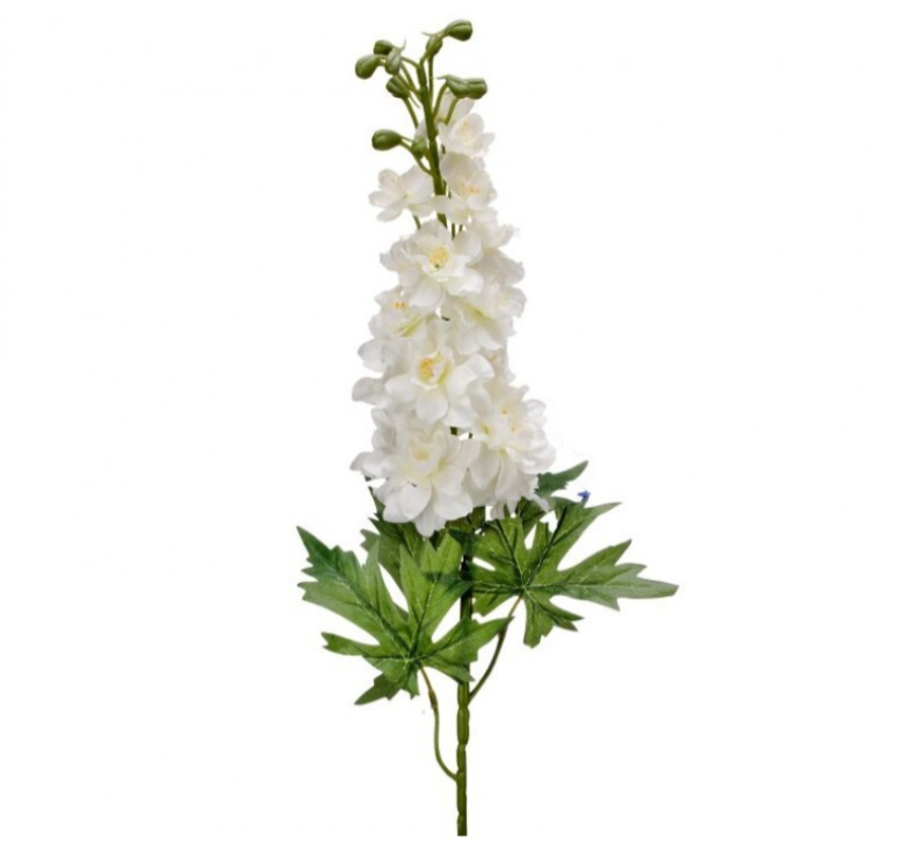31.5" Blooms Delphinium (Cream/White)