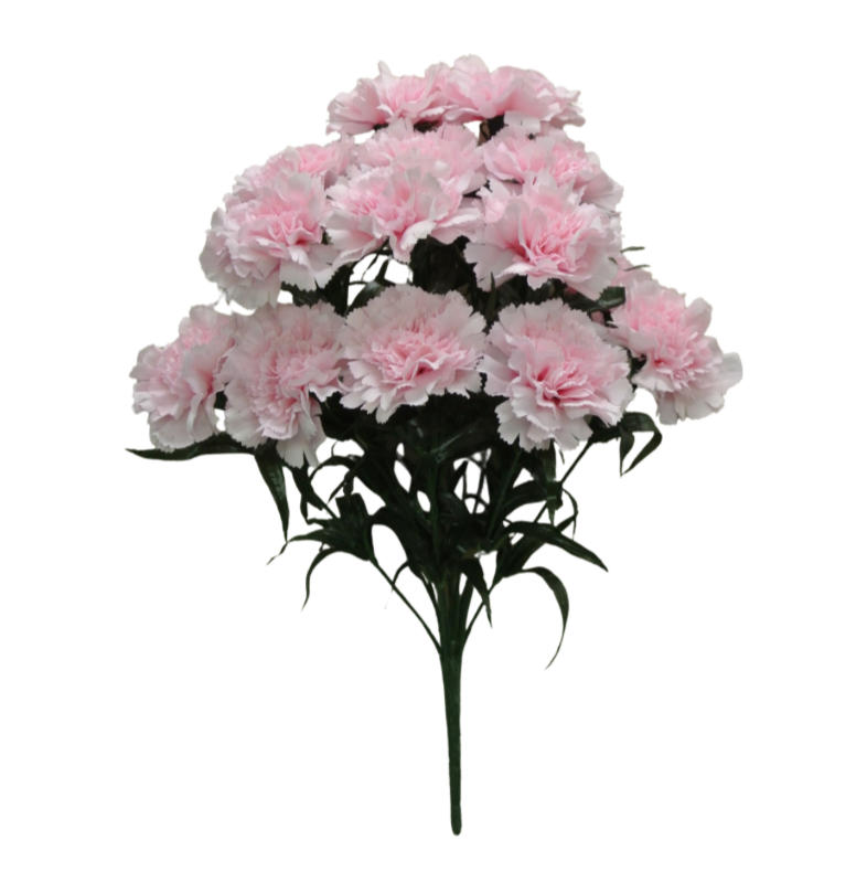 18" Carnation Bush X 14 (Pink)