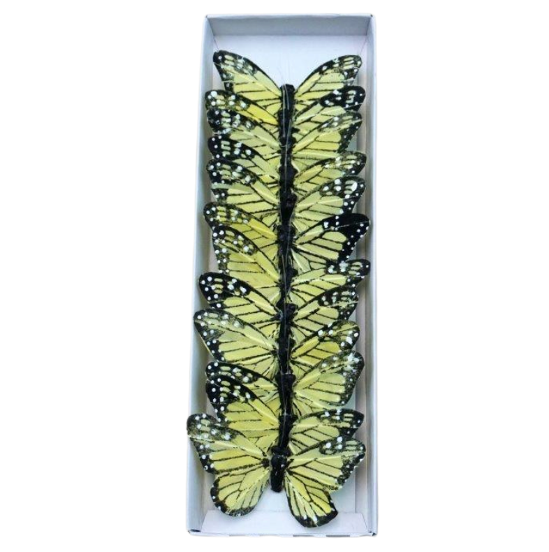 3" Monarch Butterflies (Yellow)