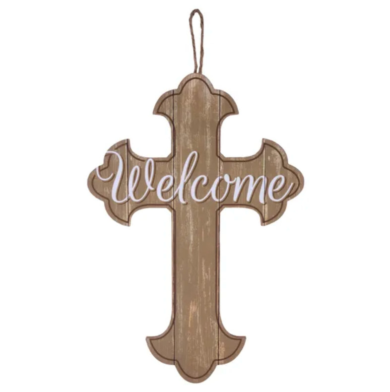 16"H x 11"L Welcome Cross