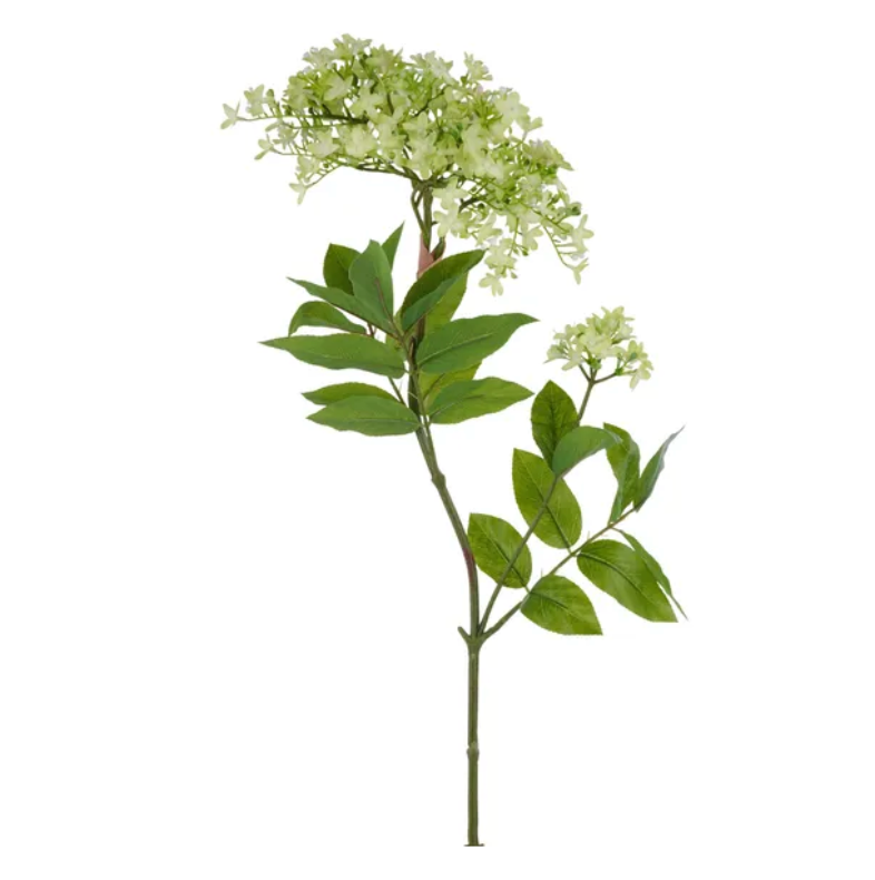 34"L Wild Blossom Flower Spray (Light Green)