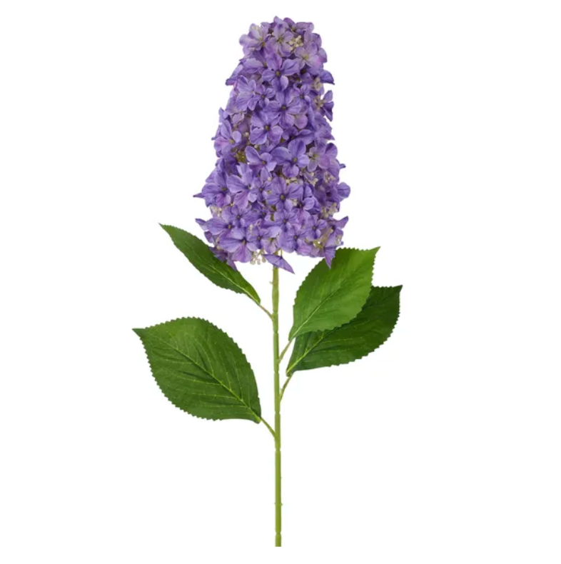 32"L Fabric Cone Hydrangea Stem (Lavender)