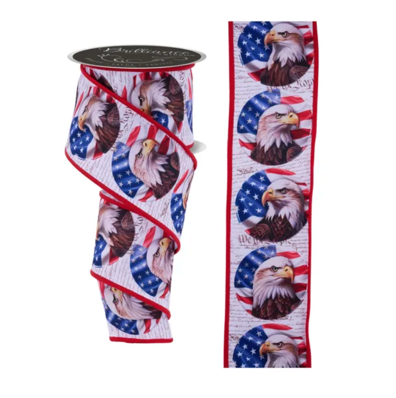 2.5" x 10yd Patriotic Bald Eagle