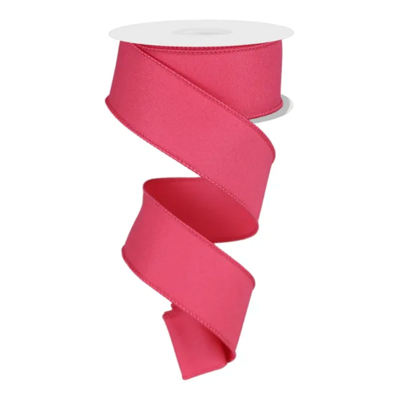 1.5" x 10yd Diagonal Weave Fabric (Hot Pink)