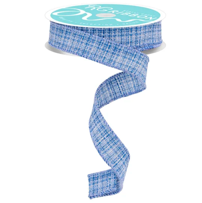 7/8" x 10yd Cross Check (Blue)