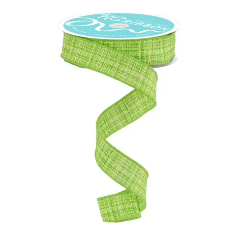 7/8" x 10yd Cross Check (Fresh Green)