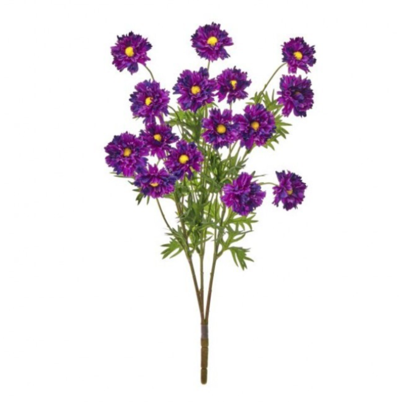 20" Ruffle Cosmos Bush X3 (Purple)