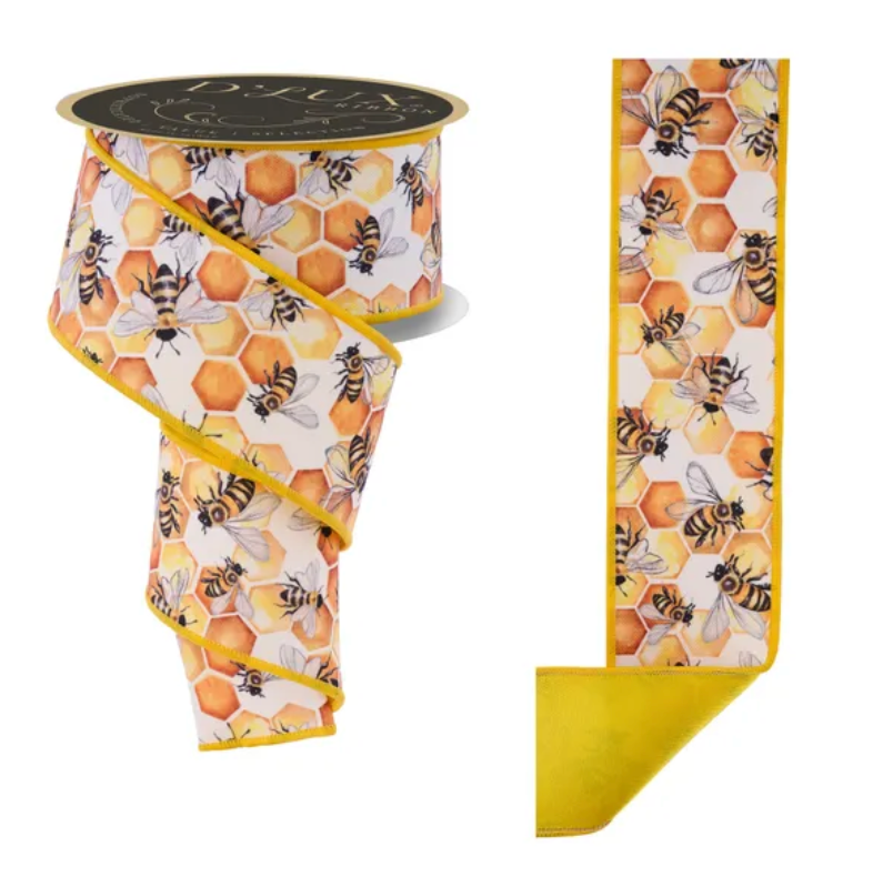 2.5" x 10yd Honeycomb Bees/Fused