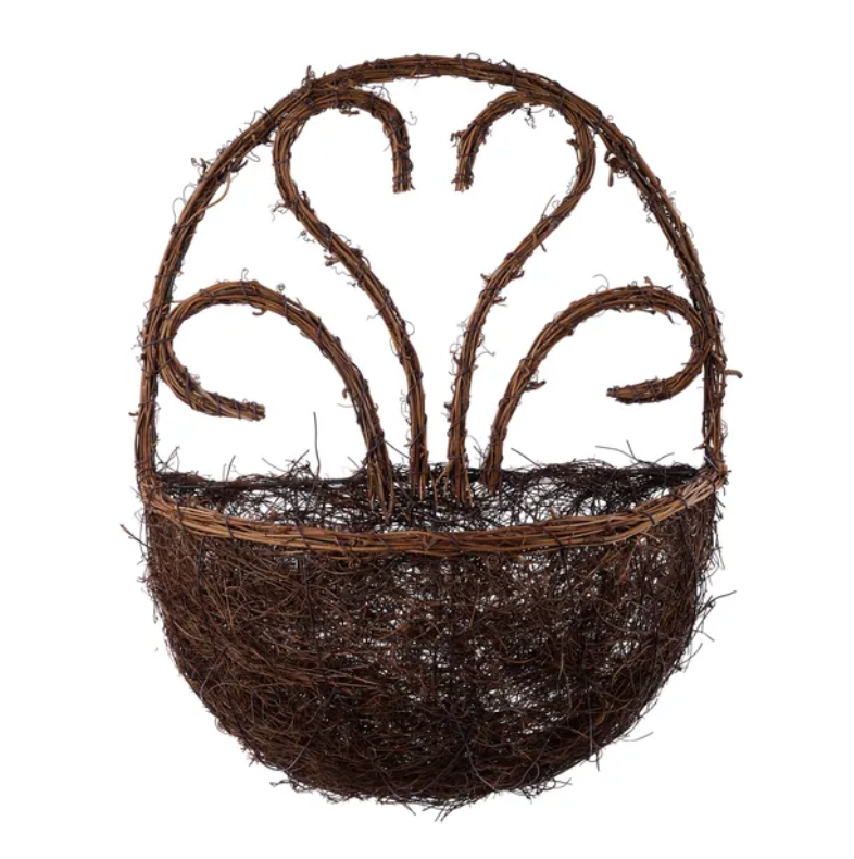 16.5"H x 13"L Round Vine Basket