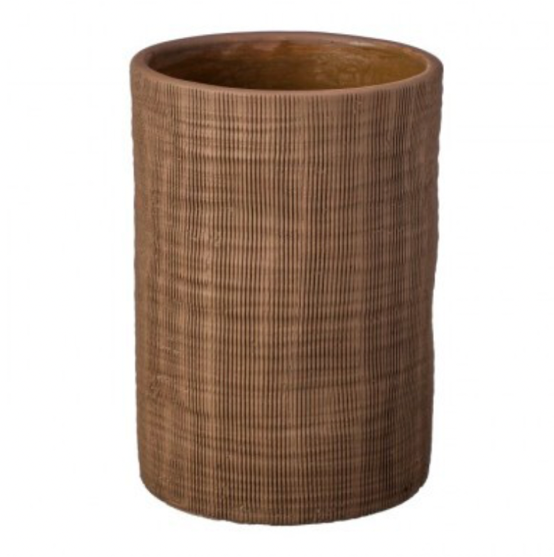 5.5x8"T Cement Scored Pot