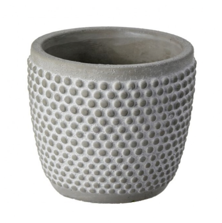 4"x4"T Cement Hobnail Pot