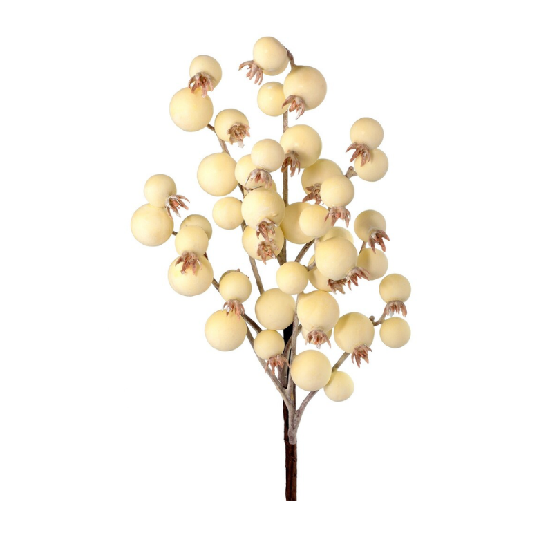 16" Weathered Crabapple Spray (Cream)