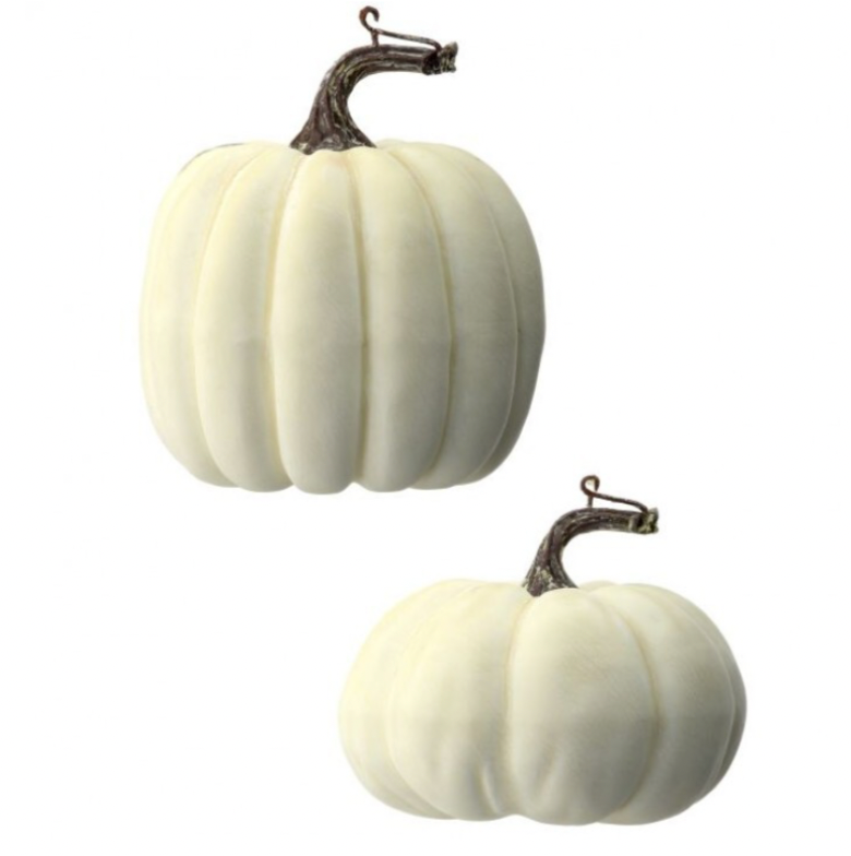 5-6" Cream Weathered Pumpkins (Assorted)