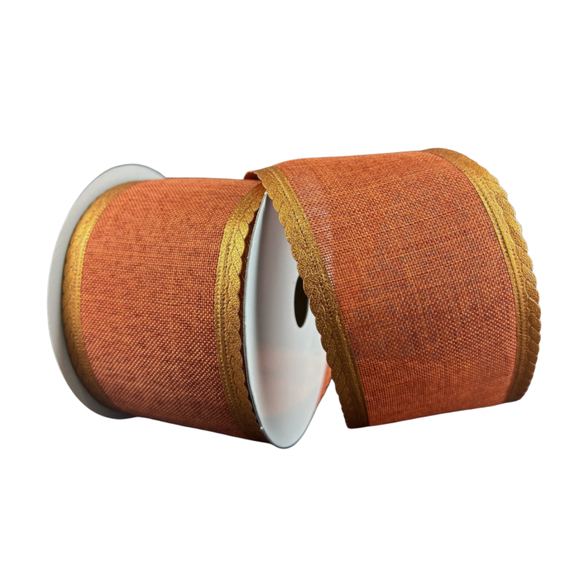 2.5" X 10Y Rust with Gold Edge
