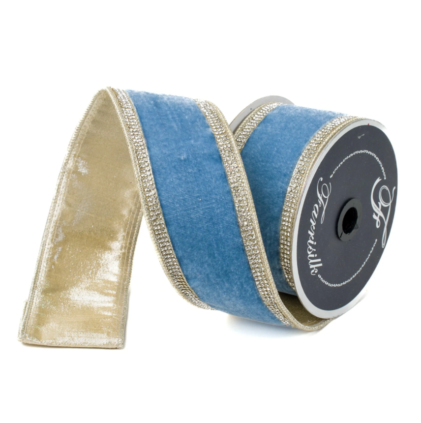 2.5"X5YD Winter Diamonds (Steel Blue) Farrisilk