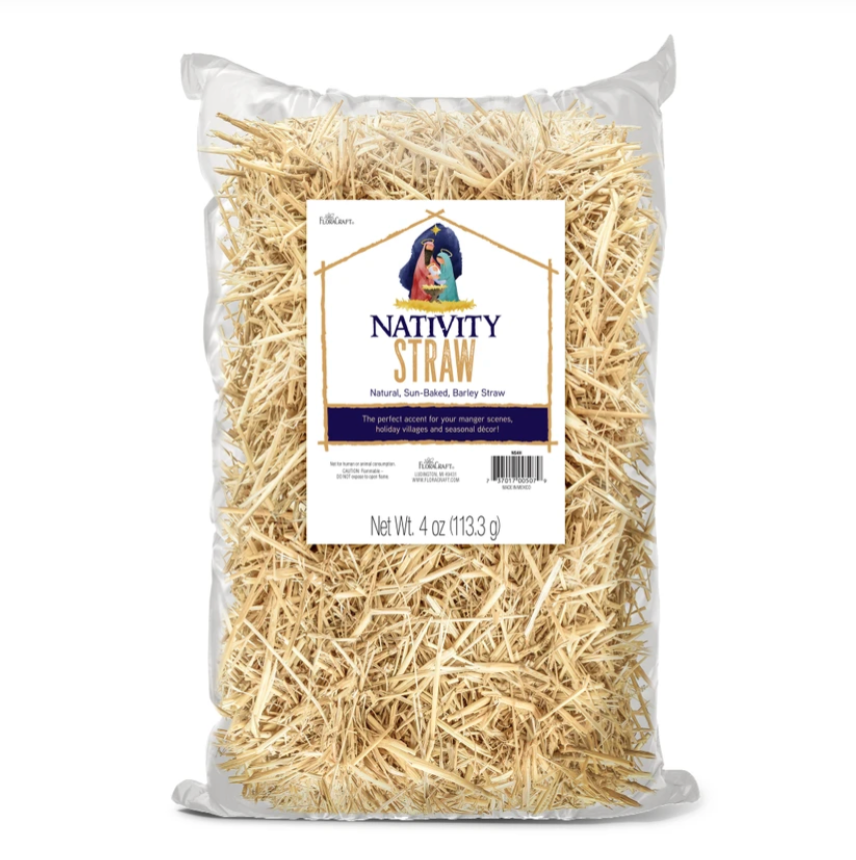 4oz Decorative Nativity Straw