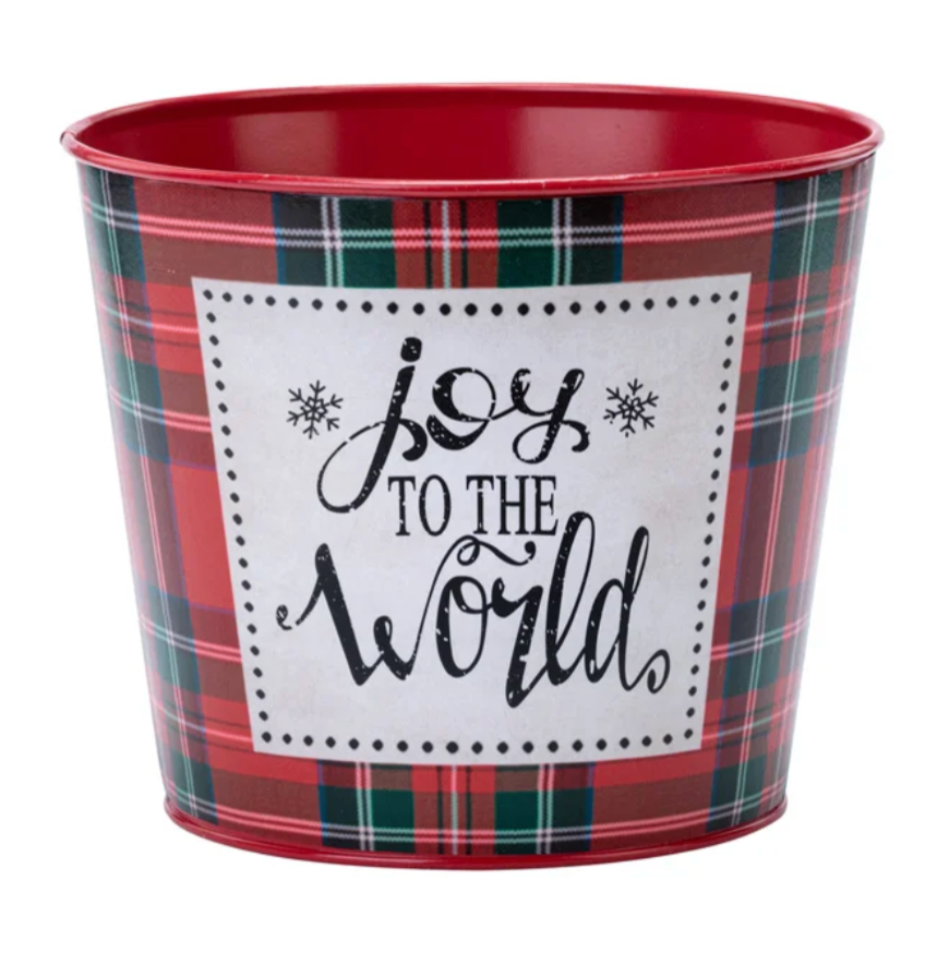 6.5" 'Joy to the World' Pot Cover