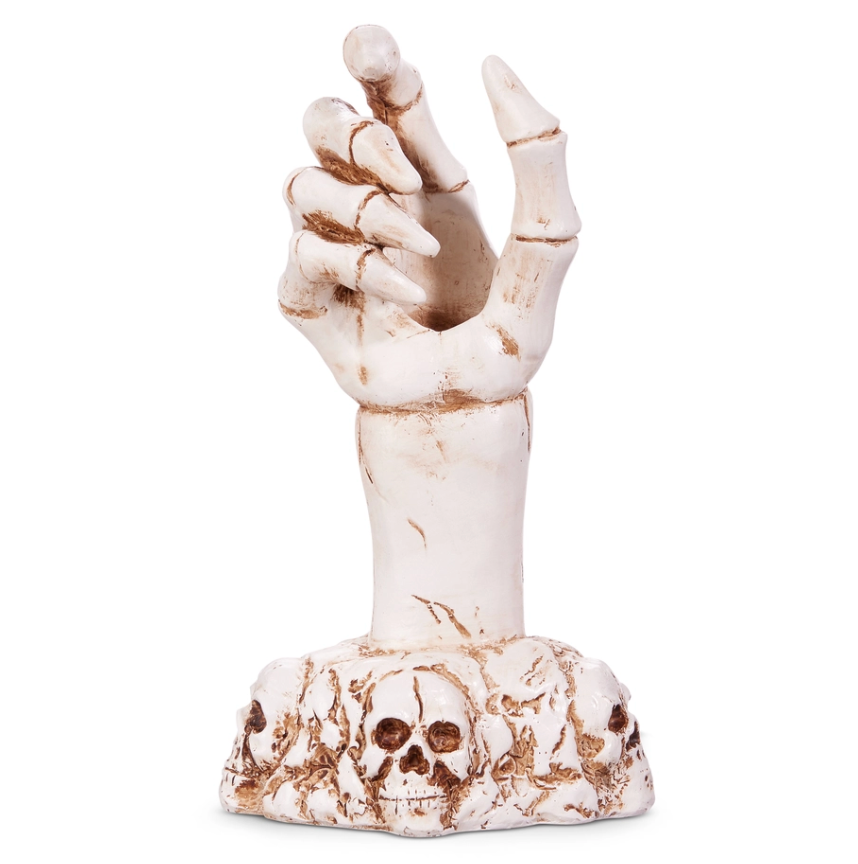 7" Skeleton Hand Candle Holder