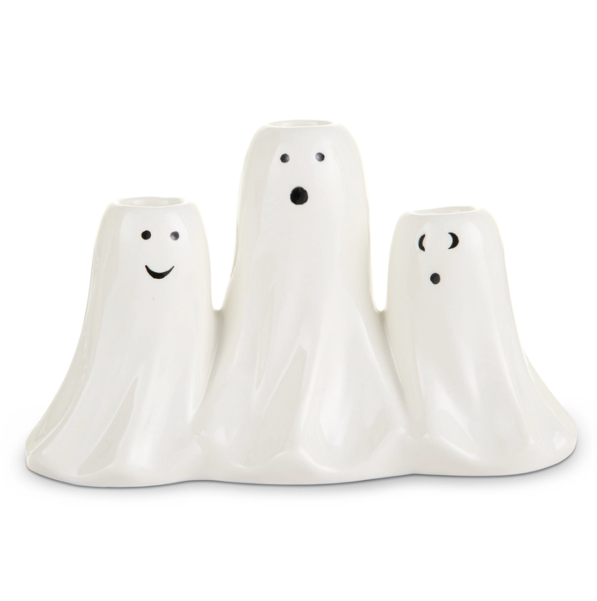 8" Trio Ghost Candle Holder