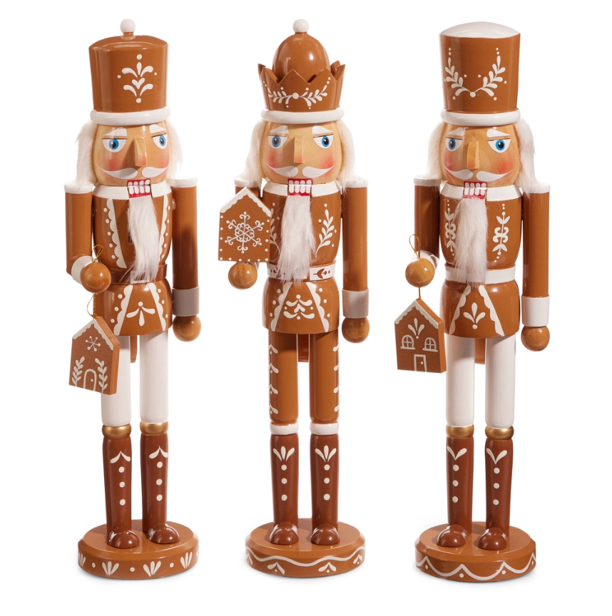 15.5" Gingerbread Nutcracker (Assorted, Purchase is for ONE)