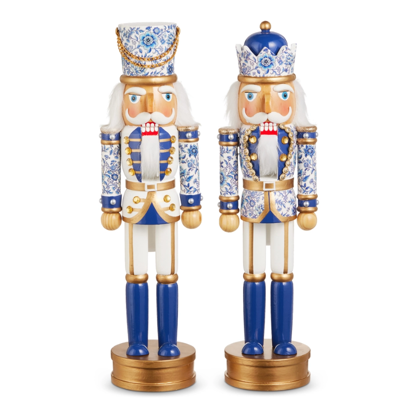 14.75" Chinoiserie Nutcracker (Assorted, Purchase is for ONE)