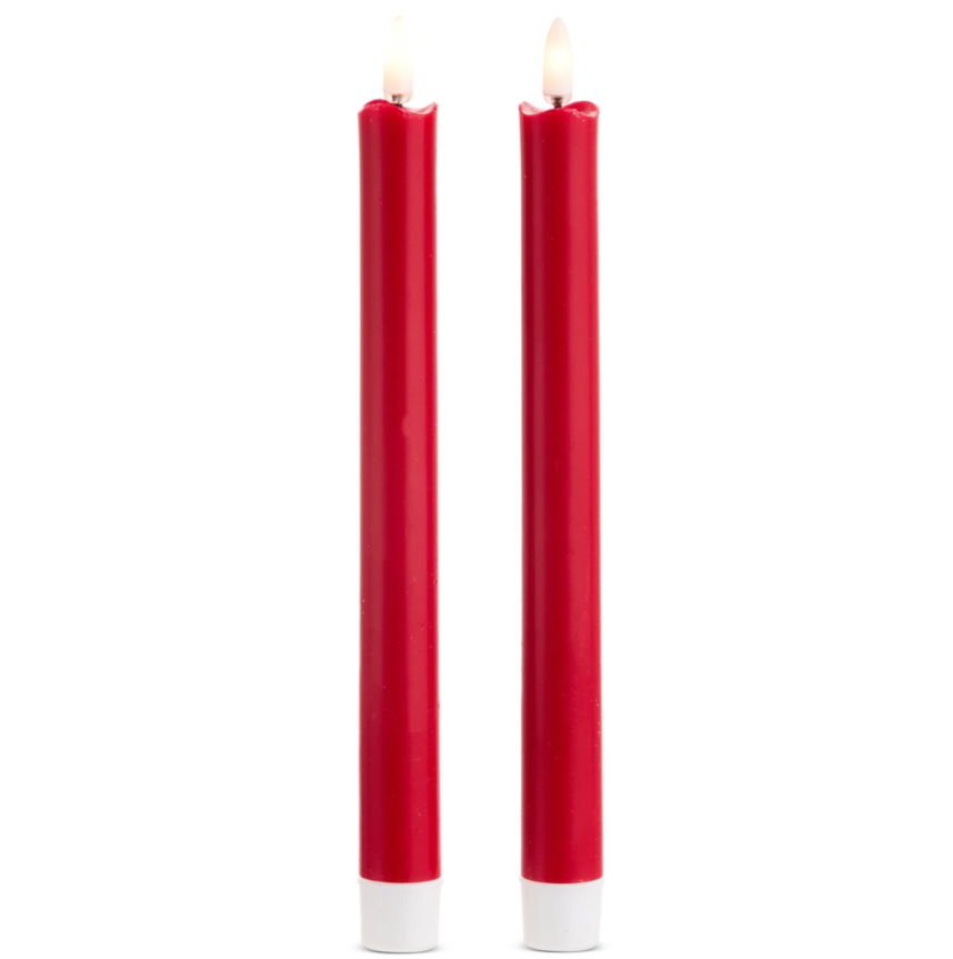9" Raz Imports Red Taper Candles (Set of 2)