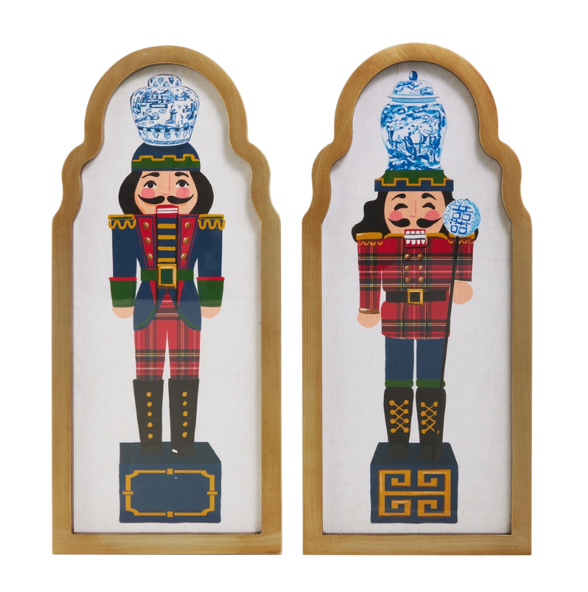15.75" Noble Nutcracker Framed Wall Art (Assorted, Purchase is for ONE)