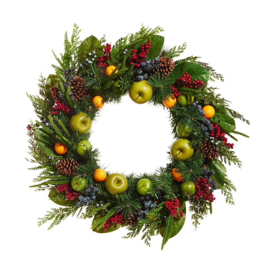 33" Mixed Fruit Wreath