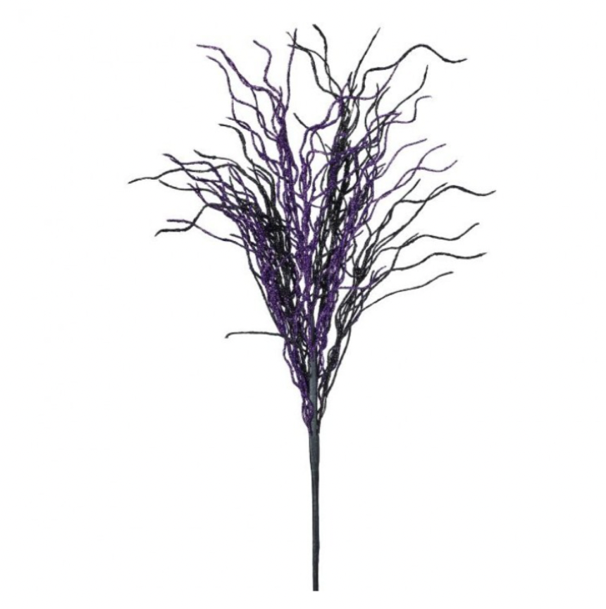 28" Glitter Web Spray (Black/Purple)
