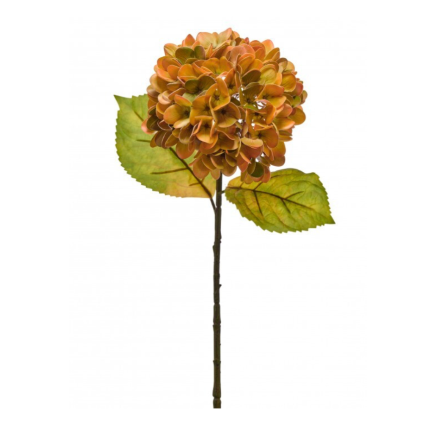 23" Just Cut Autumn Hydrangea (Orange)