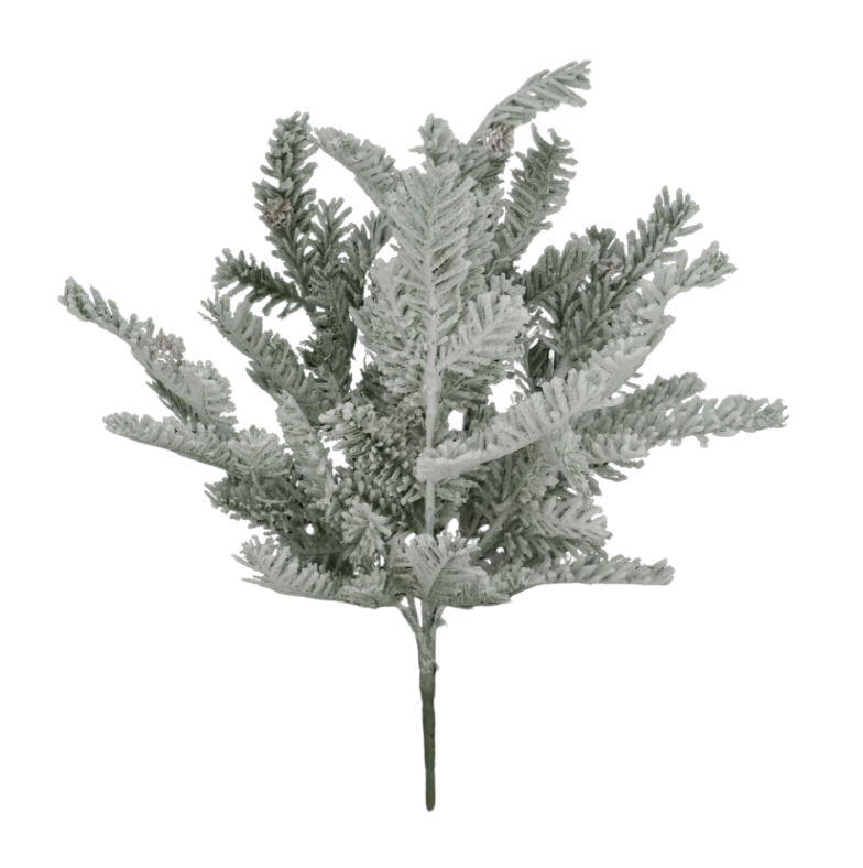 20" Snowed Pine Bush X6