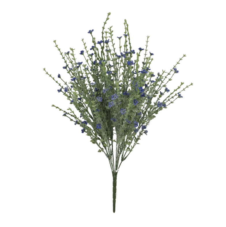 21" Plastic Flower Iced (Blue)