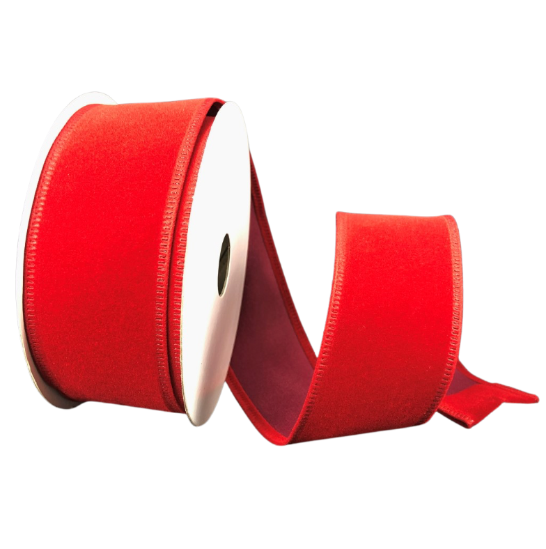 1.5"X10Y Velvet (Dark Red)