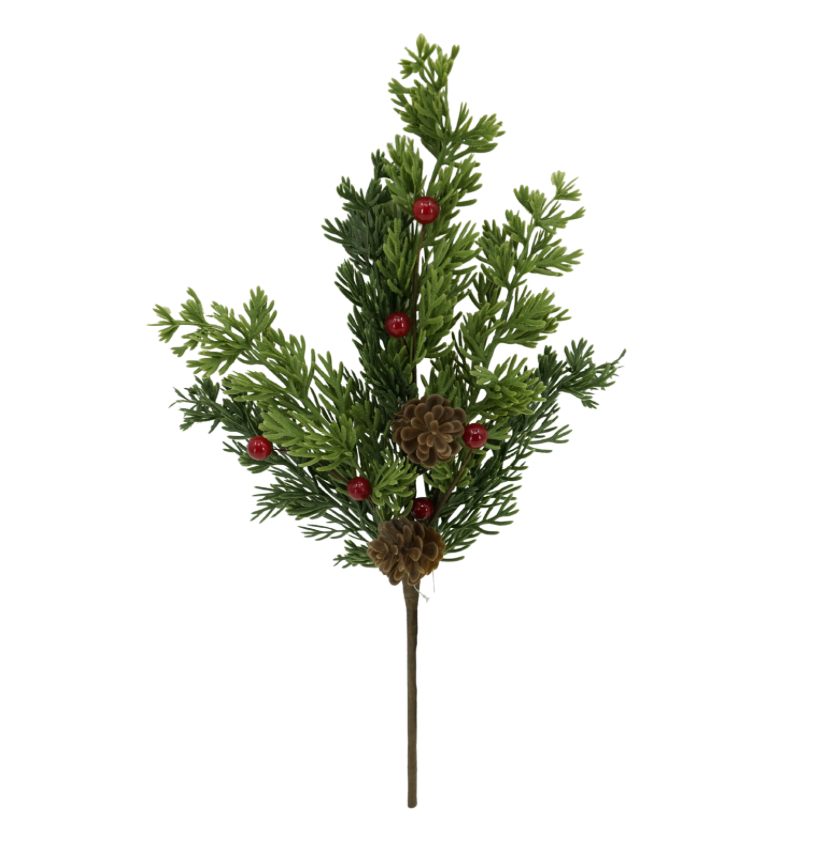 18" Soft Touch Pine Berry
