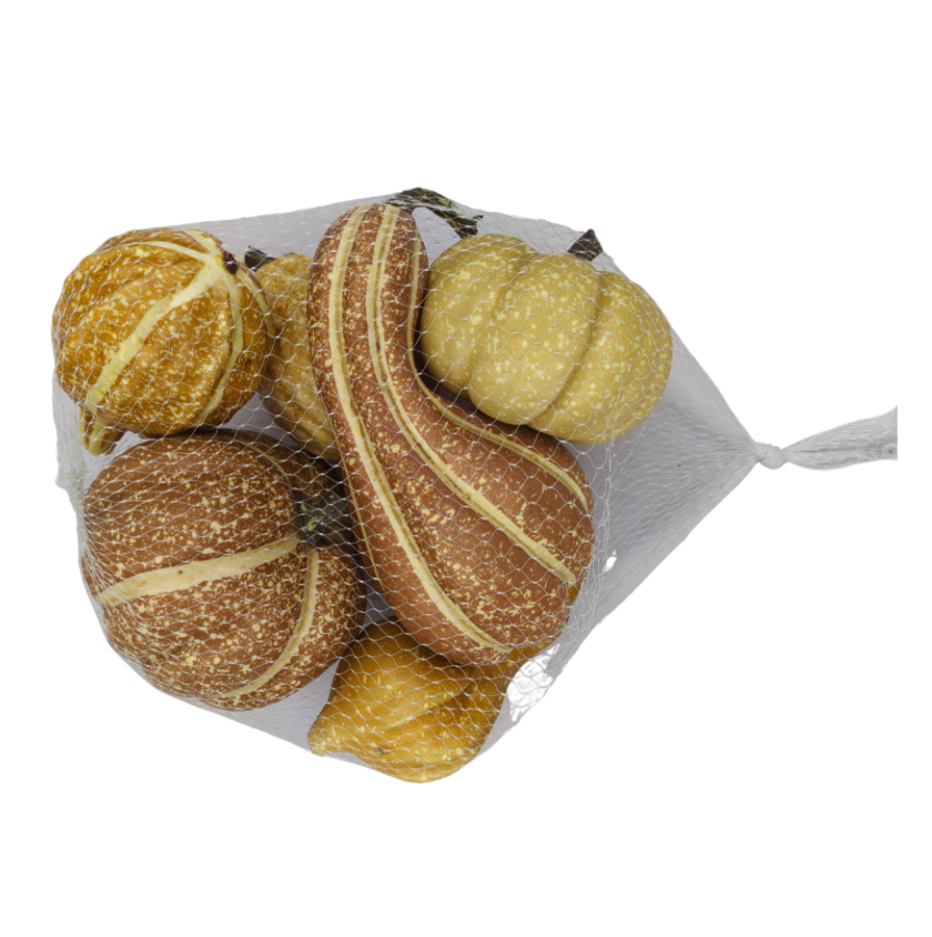 4-7" Mixed Pumpkins 6Pc