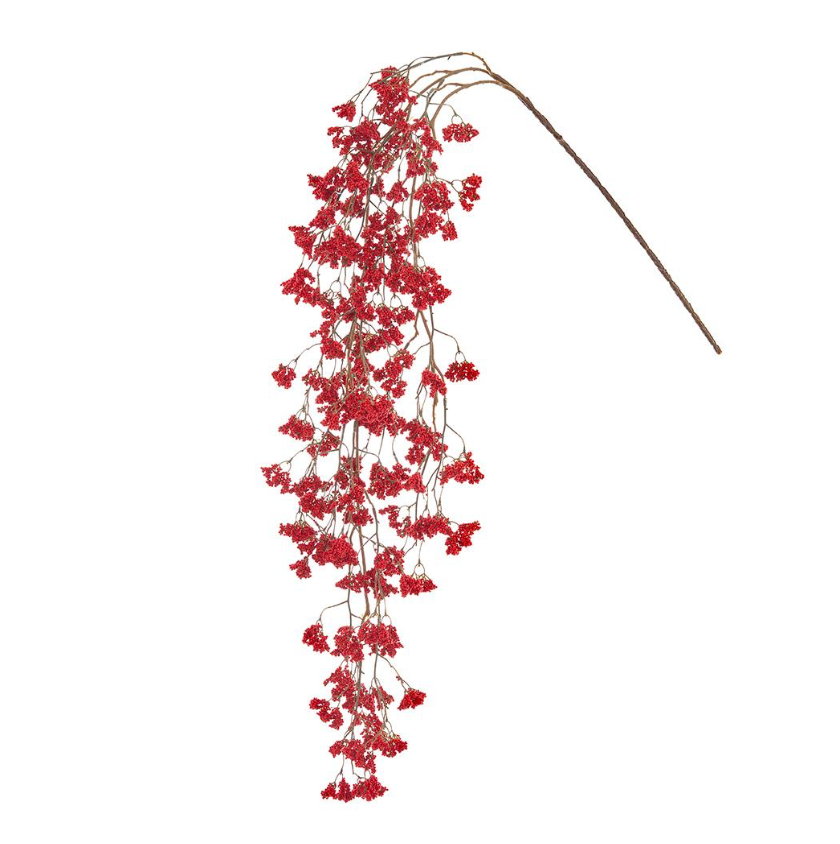 55.5" Mini Berry Hanging Spray (Red)