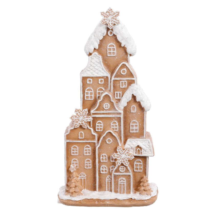 8" Snowed Gingerbread House