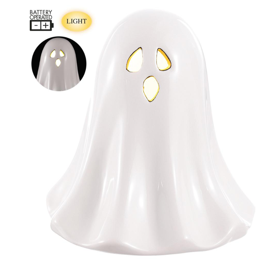 4.5" Battery Operated Ghost W/ Light