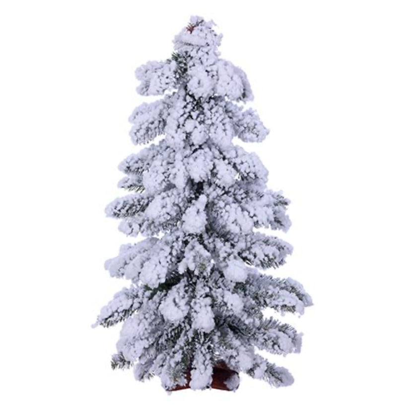 2'X12" Flocked Winter Alpine Tree X140