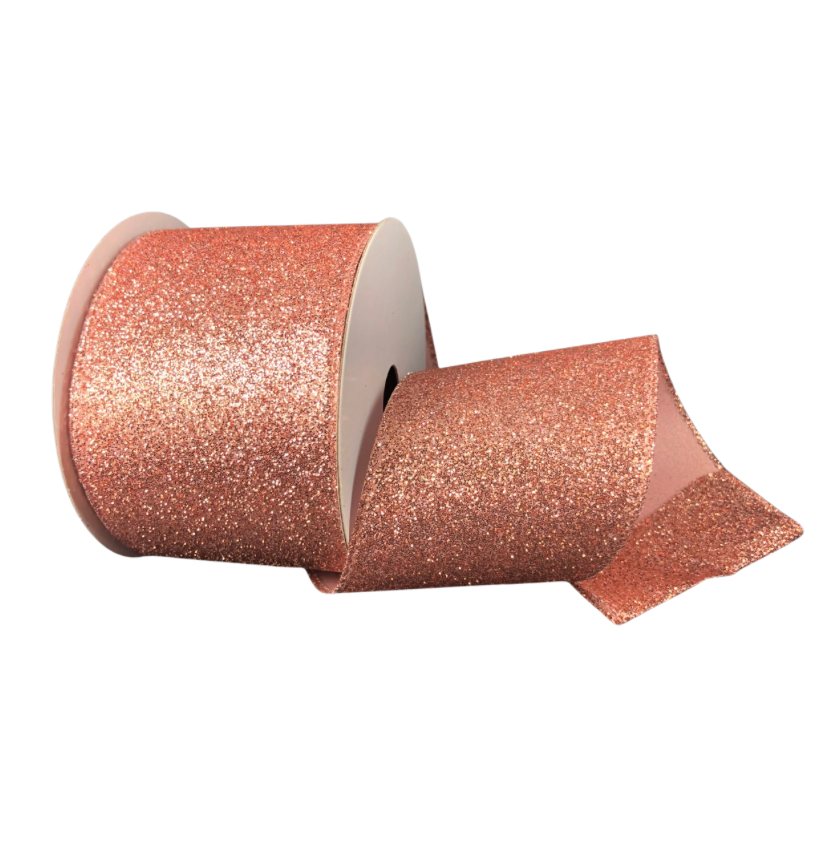 2.5"X10Y Glitter (Rose Gold)